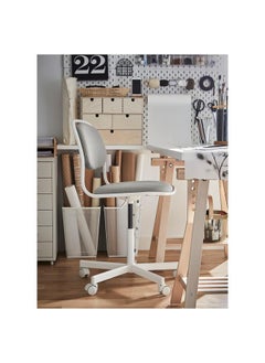 erorex Swivel chair, white/Vissle light grey  - Image 4