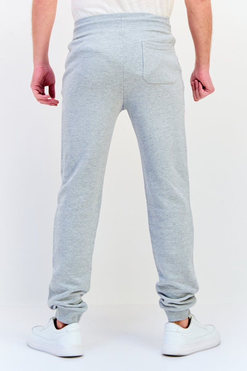 Celio Men Regular Fit Solid Jogger Pants, Grey - Image 3