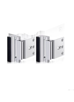 KASTWAVE Home Security Door Lock Reinforcement, 2 Pack Door Locks for Kids Safety, Door Lock with 16 Pcs Screws, Child Proof Door Locks for Doors Inside Upgrade Lock to Defend Your Home, Silver  - Image 1