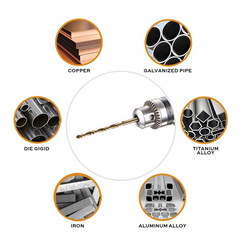 Narwhal 1/8 Inch Cobalt Drill Bits (13 Pack - Industrial Grade M35 Cobalt) 2.55" Length & 135 Degree Split Point for Drilling Into Metal, Hardened & Stainless Steel, Cast Iron, & More! - Image 4