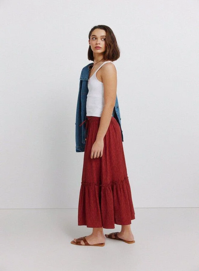Springfield  Midi structured skirt for Women | Best Price UAE