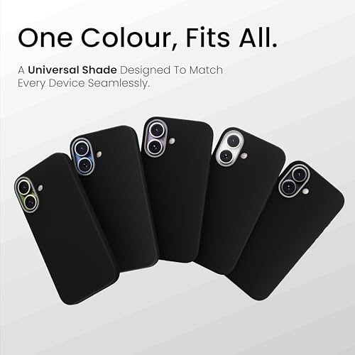 CASEGEAR Silicone Snap Fit Back Cover Case Compatible with iPhone 17 | 8 Feet Drop Protection | Compatible with MagSafe | 360° Protection | Shockproof & Scratch Resistant | Midnight Black - Image 2