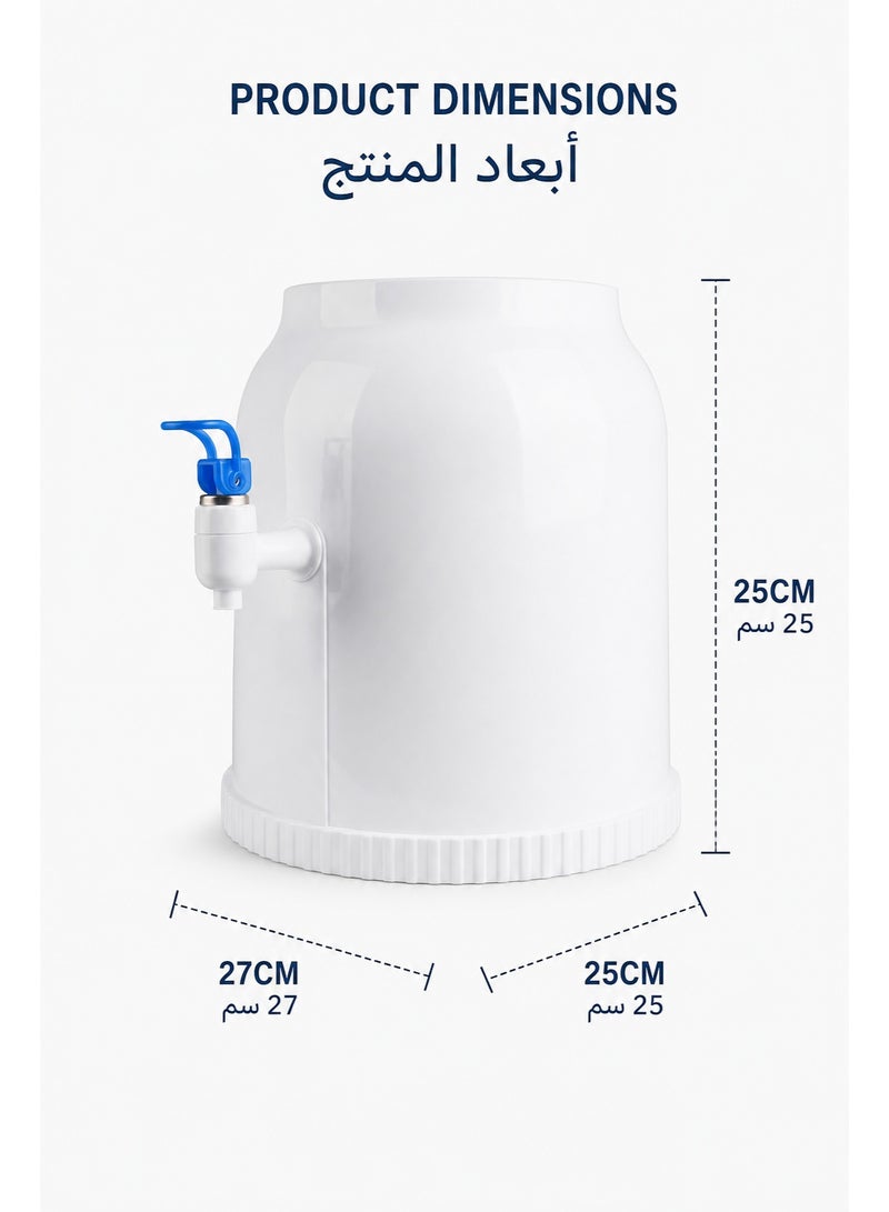 Water Dispenser, Portable Drinks Beverage Serving Dispenser Tap Juice Water Carrier, Water Tank and Tap for Home Gatherings School Office, Ideal for 15 & 19L Refill Bottles - Image 5
