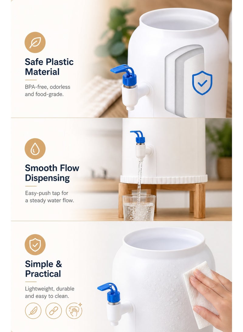 Water Dispenser, Portable Drinks Beverage Serving Dispenser Tap Juice Water Carrier, Water Tank and Tap for Home Gatherings School Office, Ideal for 15 & 19L Refill Bottles - Image 4