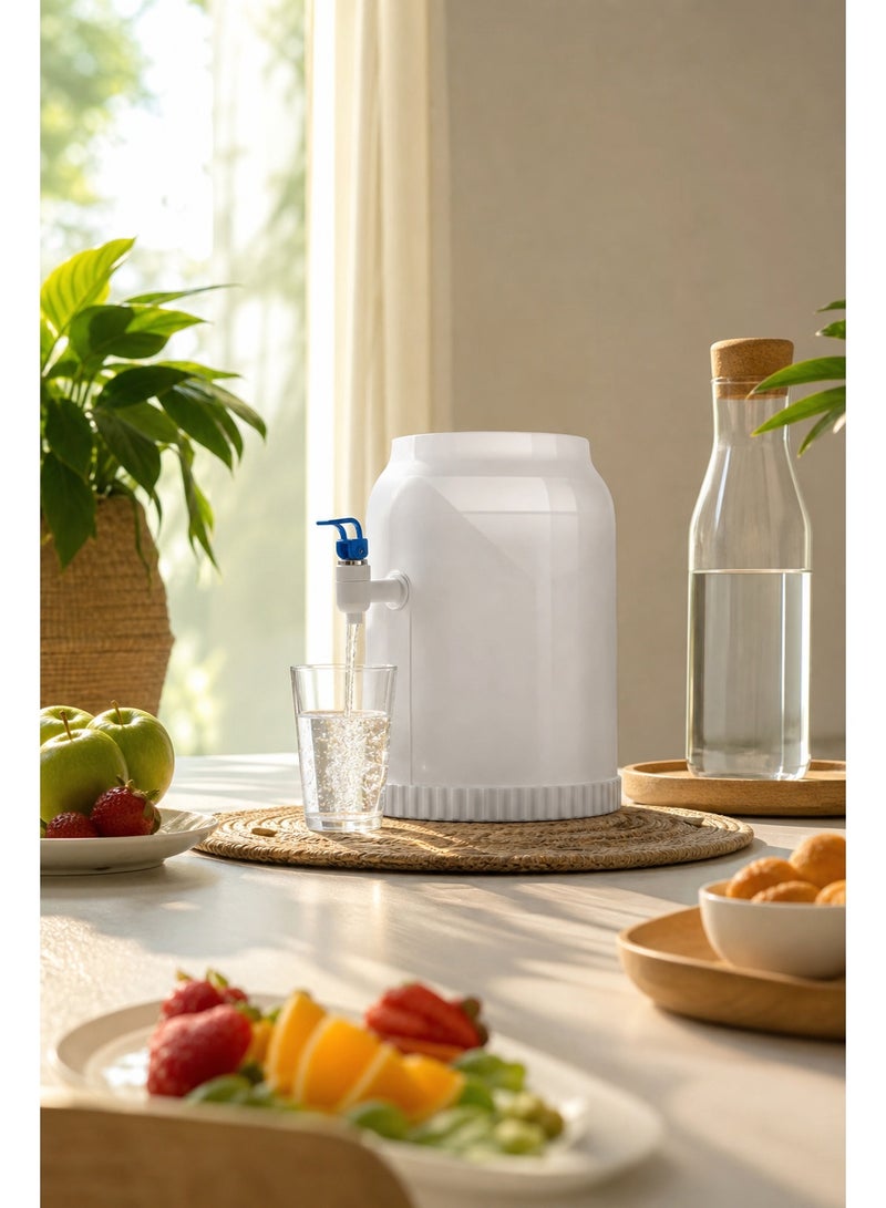 Water Dispenser, Portable Drinks Beverage Serving Dispenser Tap Juice Water Carrier, Water Tank and Tap for Home Gatherings School Office, Ideal for 15 & 19L Refill Bottles - Image 2