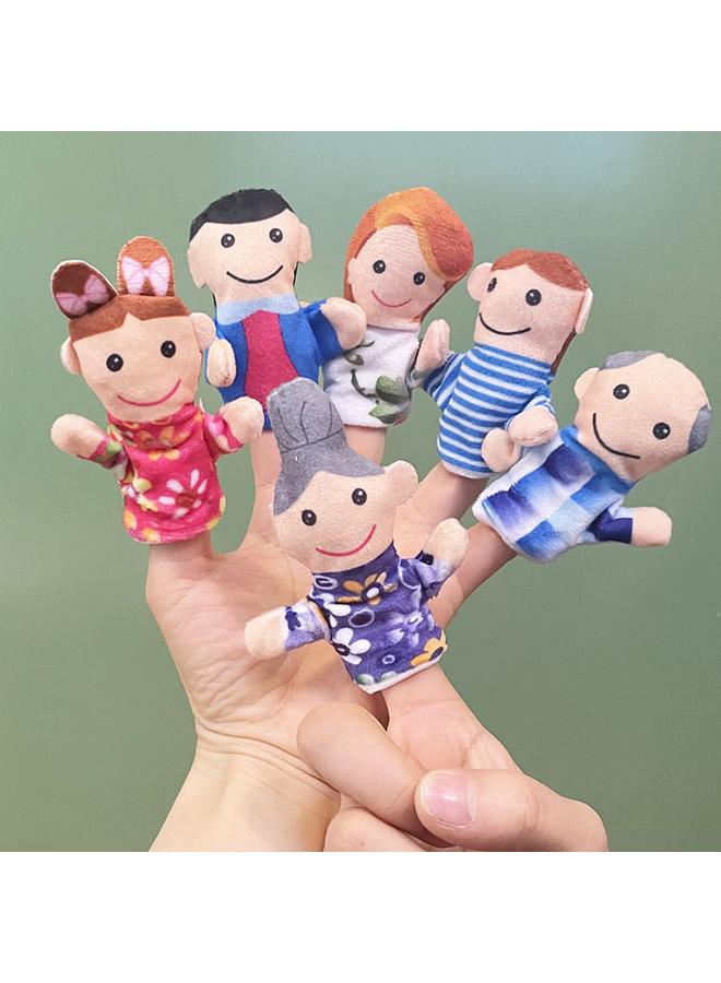 Bluejw 2025 New Cartoon Animal Plush Toy Finger Doll Baby Soothing Finger Doll Panda Rabbit - Image 1
