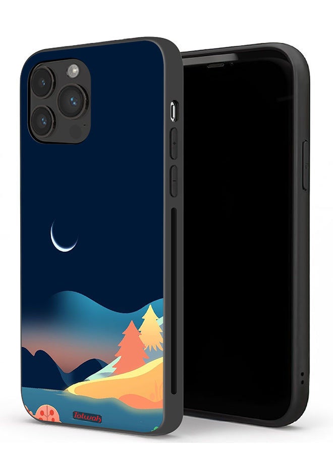 Tolwak حافظة واقية لجهاز آيفون 13 برو - فن رسم تجريدي للقمر - Image 1