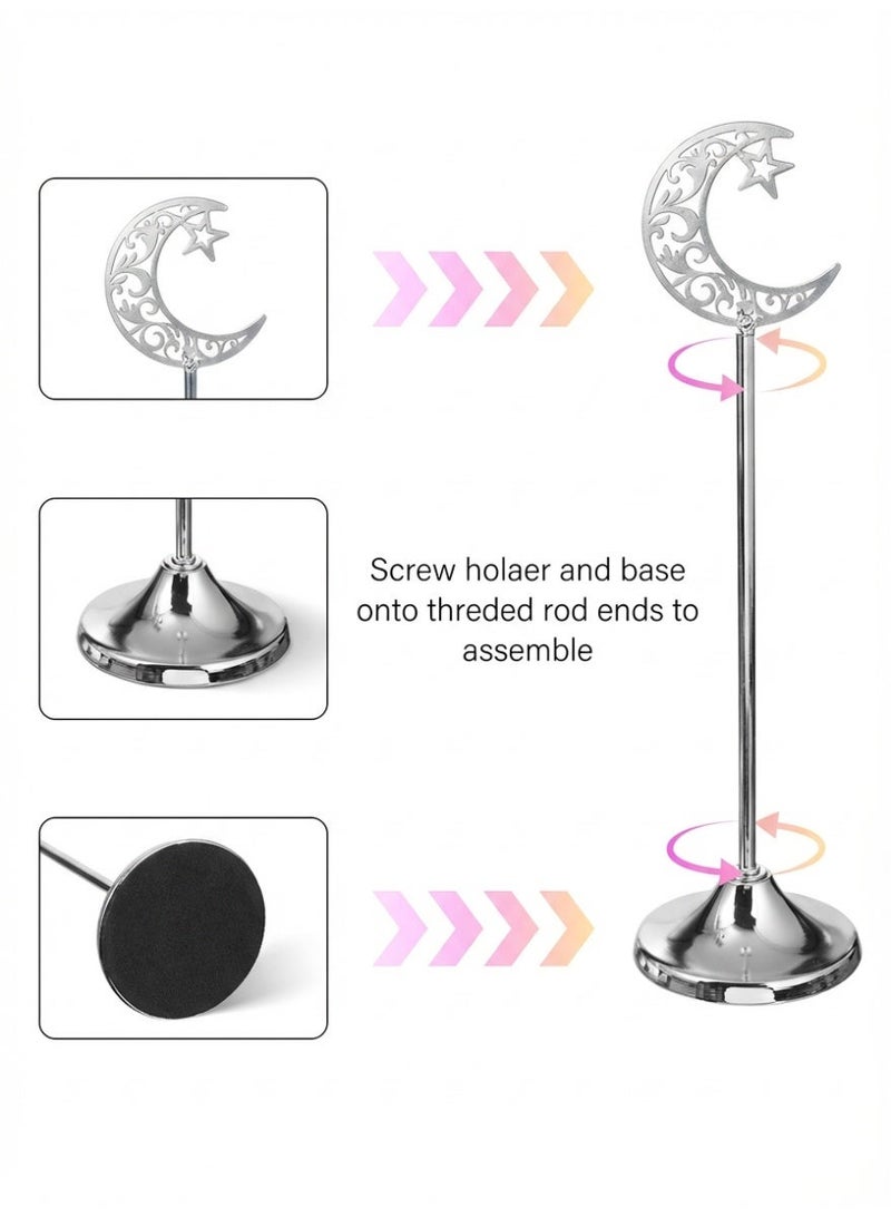 مجموعة من 3 زينة مكتبية لرمضان، زينة على شكل هلال، زينة مكتبية، زينة احتفالية، ديكور منزلي، ديكور غرفة، هدايا رمضانية، زينة حفلات وأعياد، نجمة، هلال، فانوس، إنها الهدية المثالية للعائلة والأصدقاء. - Image 5