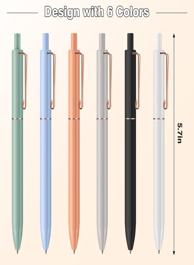 SUIN Gel Pens - 0.7mm Quick-Dry Black Ink, Retractable Rolling-Ball Gel-Pens, Medium Fine Point for Smooth Writing - Cute Office and School Supplies, Ideal Gifts for Women (12) - Image 2