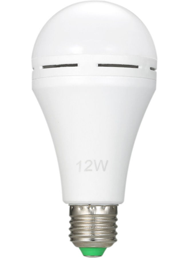 NIBEMINENT 1 Piece Multifunctional Rechargeable 12W Emergency LED Light Bulb White  - Image 3