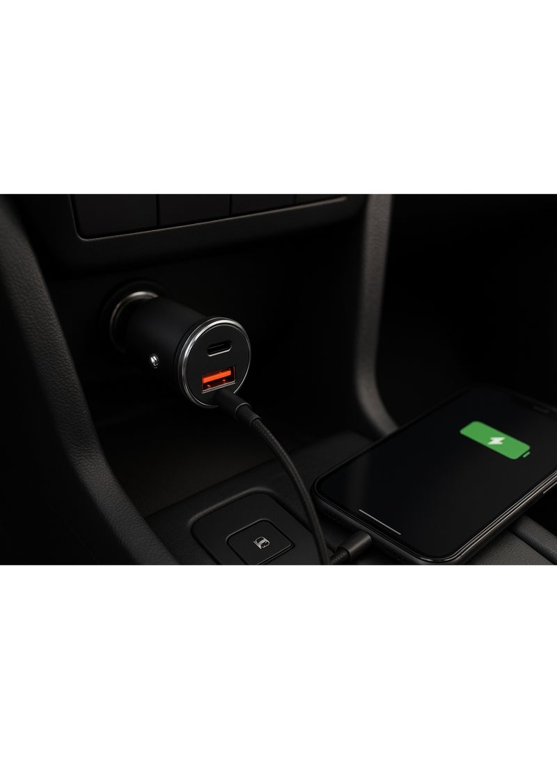 MPBLBERRI Premium Quality PD Car Charger, 30W, Grey - Image 3