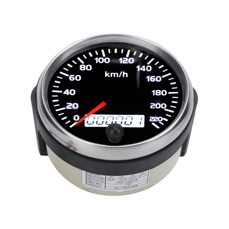CNSPEED Speed Gauge 3.5-inch LCD Speedometer with Stepping Motor Accurate Speed Display - IP67 Waterproof Boat Odometer for Marine Construction and Agricultural Machinery - Image 2