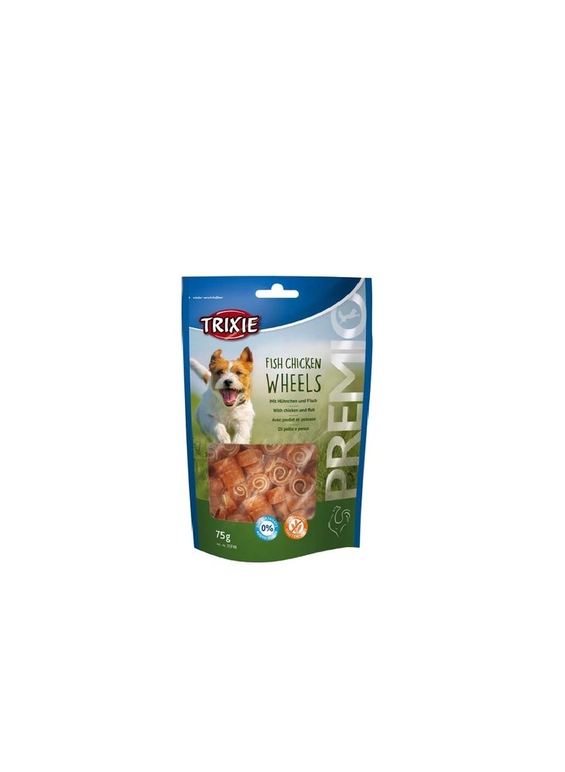 تريكسي بريميو فيش الدجاج عجلات الكلب يعامل - Image 1