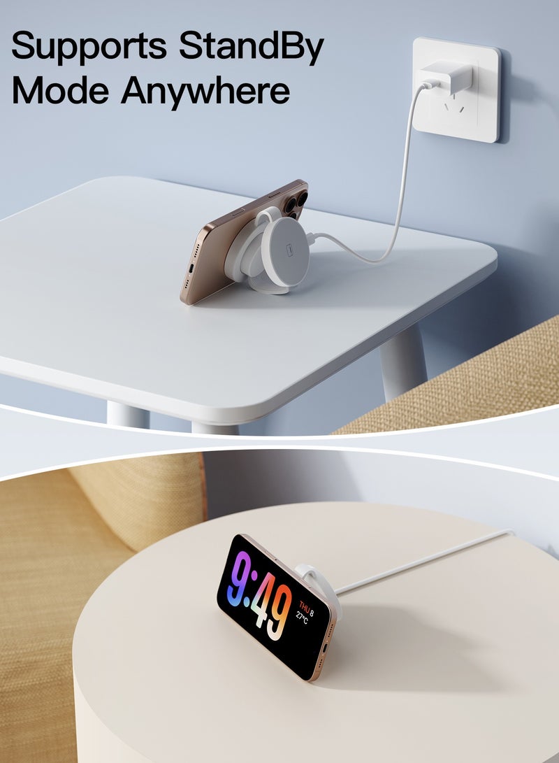 general 3-in-1 Foldable Portable Wireless Fast Charger - Stylish  Lightweight, Compatible with iPhone, Apple Watch, and AirPods - Image 3