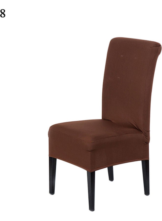 نيبمينينت غطاء كرسي سادة قابل للتمدد بني - Image 2