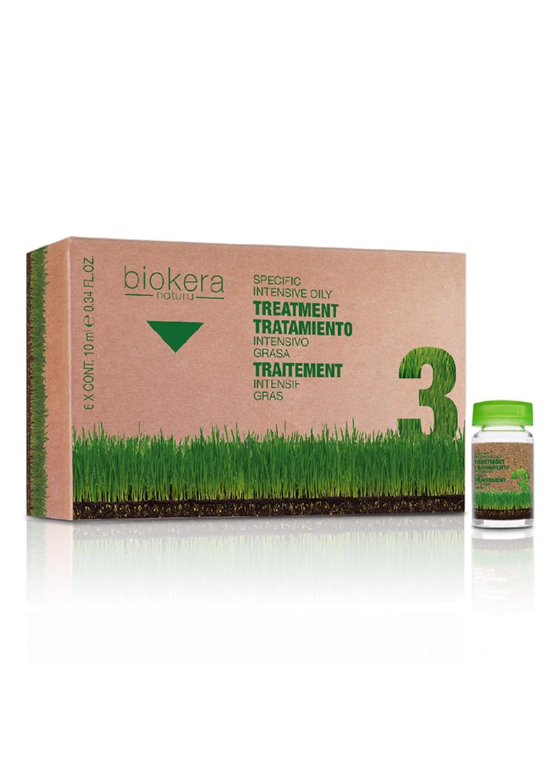 Salerm - SALERM Biokera Natura Specific Intensive Oil Treatment - 6 Vials X 0.34 oz - Image 1