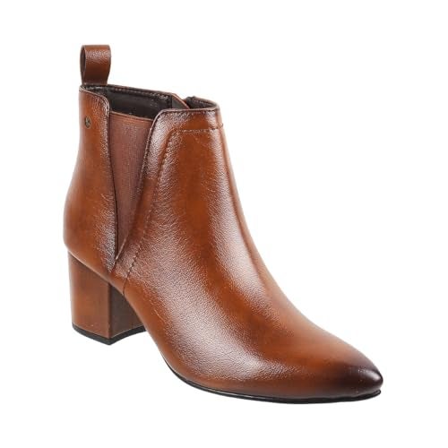 Metro Women Tan Synthetic Leather Chelsea Boot UK/6 EU/39 (31-382) - Image 2