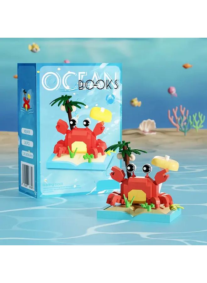 3 Tier Clear Plastic Ocean Toy Construction Set with Marine Life K422 Globefish - Image 4