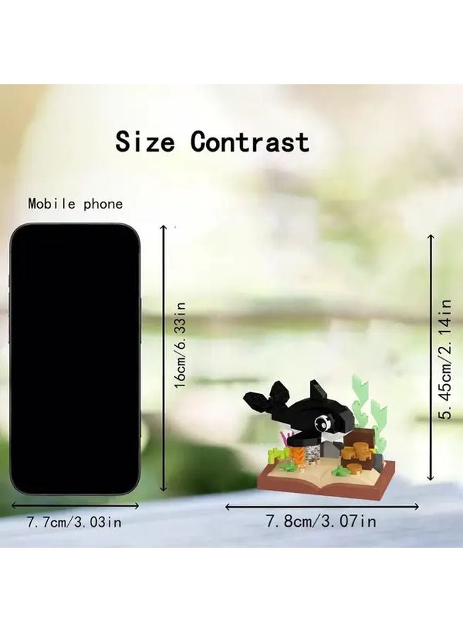 3 Tier Clear Plastic Ocean Toy Construction Set with Marine Life K422 Globefish - Image 3