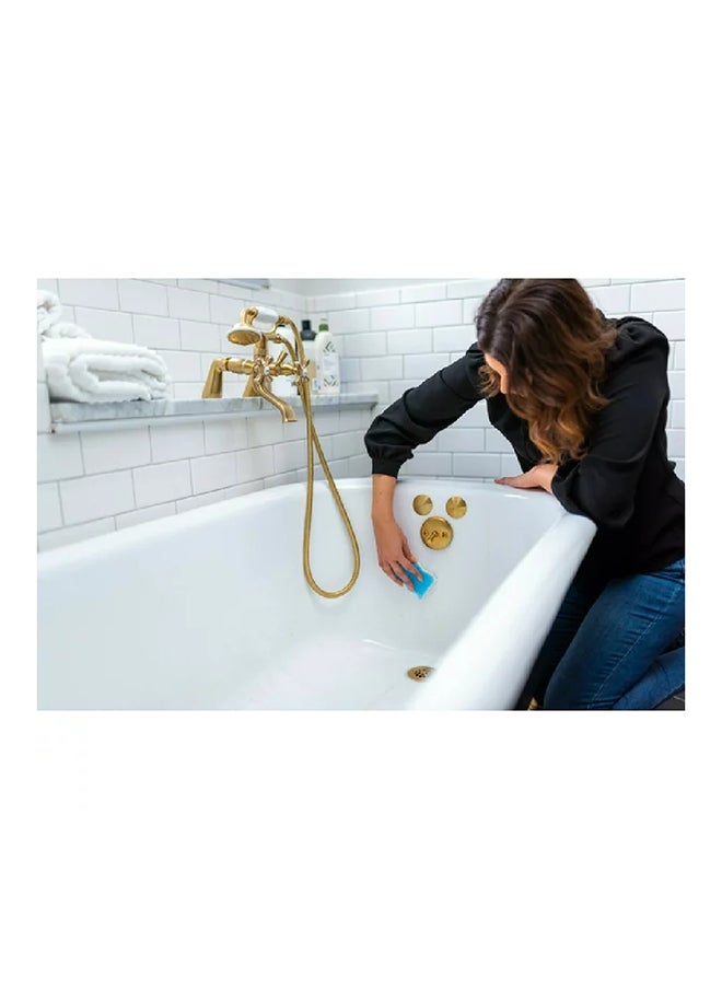 Scrub Daddy - ممحاة دادي إسفنجة مزدوجة الجوانب - 10 مرات أكثر متانة من الممحايات التقليدية مع جواهر فرك - تزيل الأوساخ، والخدوش والبقع - ممحاة إسفنجية مفعّلة بالماء، مجموعة من 2 - Image 1