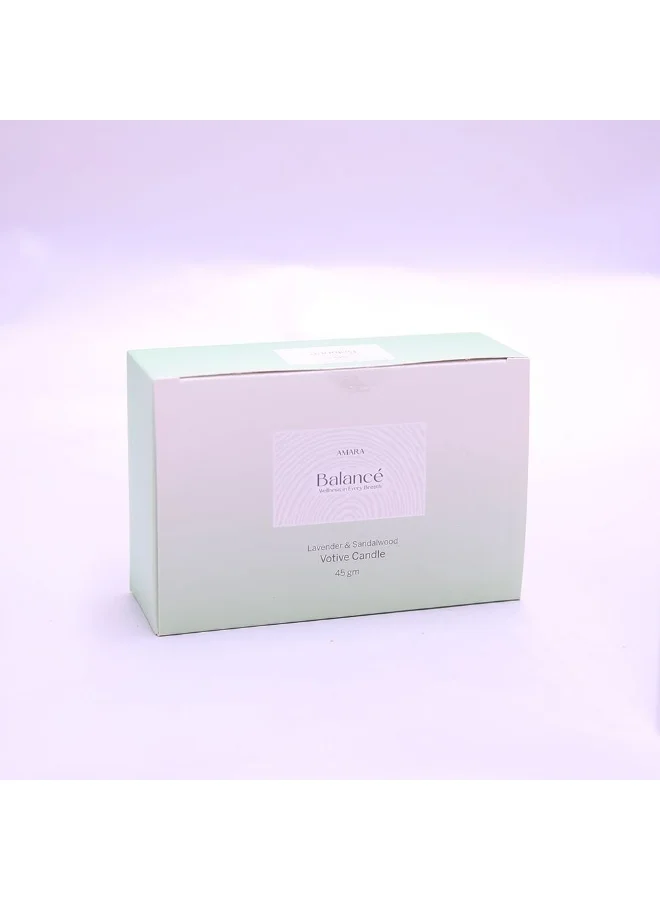دانوب هوم Balance Lavender Sandalwood Votive Candle 45g Relaxing Aromatherapy Candle