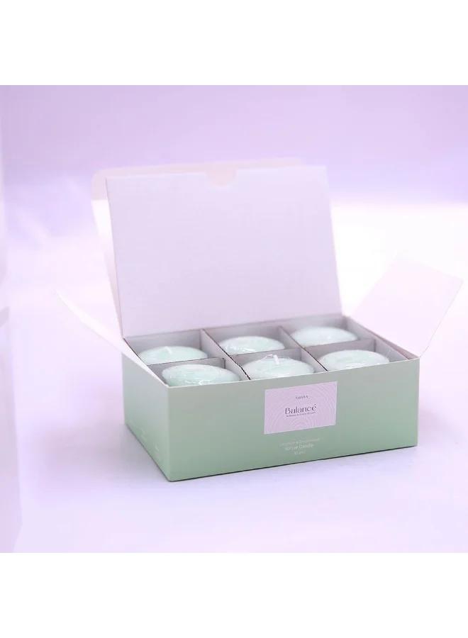دانوب هوم Balance Lavender Sandalwood Votive Candle 45g Relaxing Aromatherapy Candle