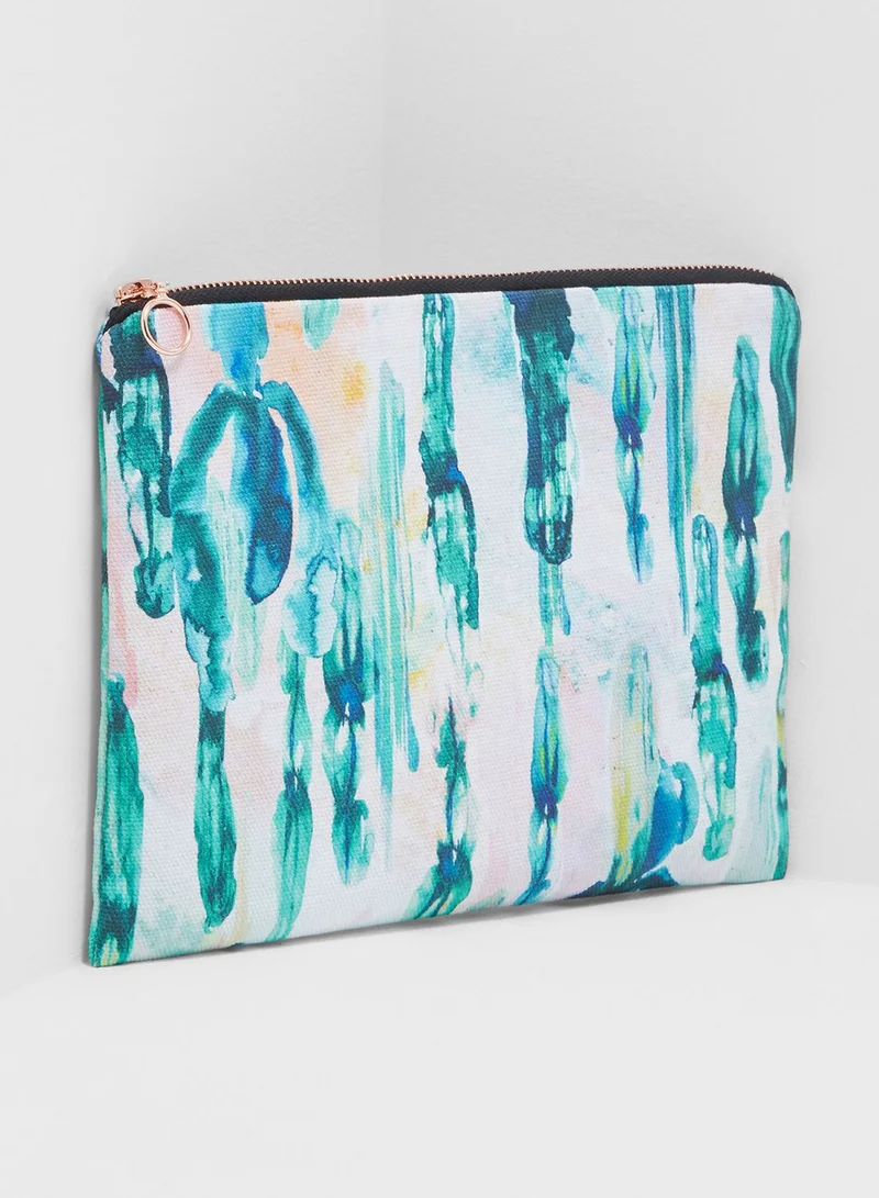 Nikki Strange Painterly Cactus Travel Bag