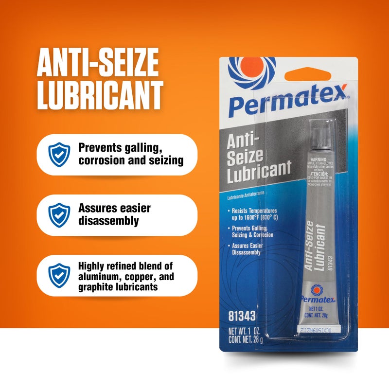 Permatex 81343 Anti-Seize Lubricant, 1 oz. Tube , White - Image 2