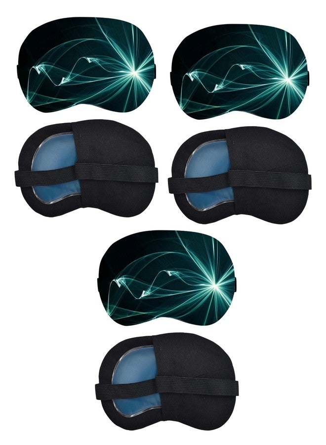 Samtrish Reusable Cooling Gel Eye Mask with Black Cover – Hot Cold Compress Eye Mask for Puffy Eyes, Migraine Pain, Dark Circles, Sinus Pressure Relief & Relaxing Sleep Mask for Men & Women | Pack of 3 - Image 1