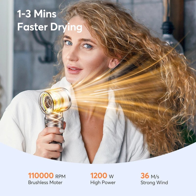 بوبكال جهاز تصفيف شعر متعدد Bopcal 5 In 1 Hair Dryer Hot Air Comb Electric Curling Iron 1200W High Speed Blower Multifunctional Styling Tools Hairdryer - Image 4