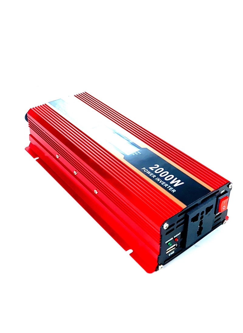 Welion - Welion Inverter 12V 2000W RED-LCD - Image 1