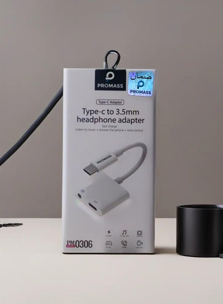 PROMASS The Ultimate Type C to 3.5mm Headphone Adapter for Uninterrupted Audio Delight - Image 1
