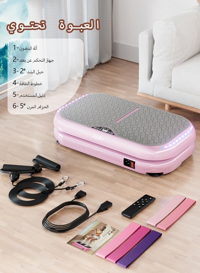 ASIV Vibration Plate Exercise Machine with Bluetooth, Unisex, Home Use, Fat Burning and Body Shaping, Silent Motor + 199 Speed Levels, Full Body Fat Burning Platform, Portable Fitness Equipment - Image 4
