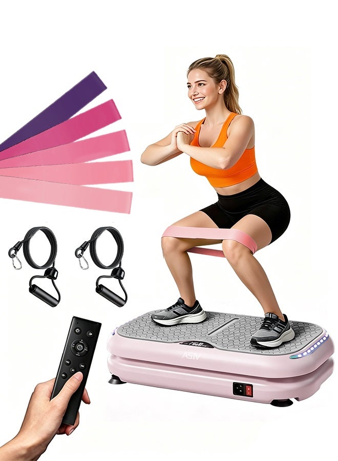 ASIV Vibration Plate Exercise Machine with Bluetooth, Unisex, Home Use, Fat Burning and Body Shaping, Silent Motor + 199 Speed Levels, Full Body Fat Burning Platform, Portable Fitness Equipment - Image 1
