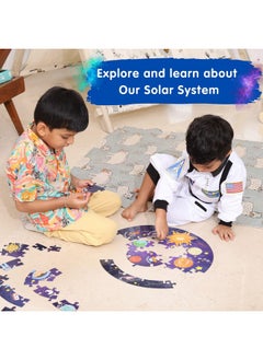 COCOMOCO KIDS CocoMoco Kids Solar System Puzzle 42 Pcs - Glow in The Dark - Educational Toy - Space Puzzles for Kids Ages 2-6 Year Old Boys Girls Return Gift Jigsaw Puzzles of Planets, Universe (Single Pack)  - Image 4