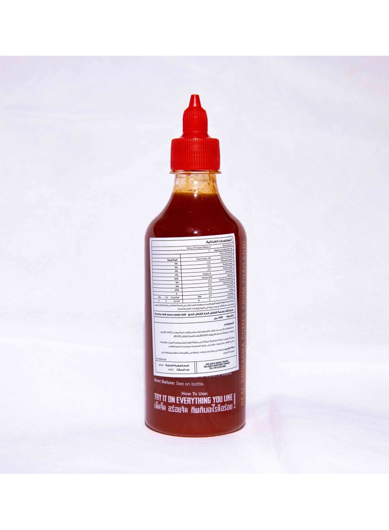 Suree Crying Thaiger Sweet Chilli Sriracha Sauce 440ml - Image 3