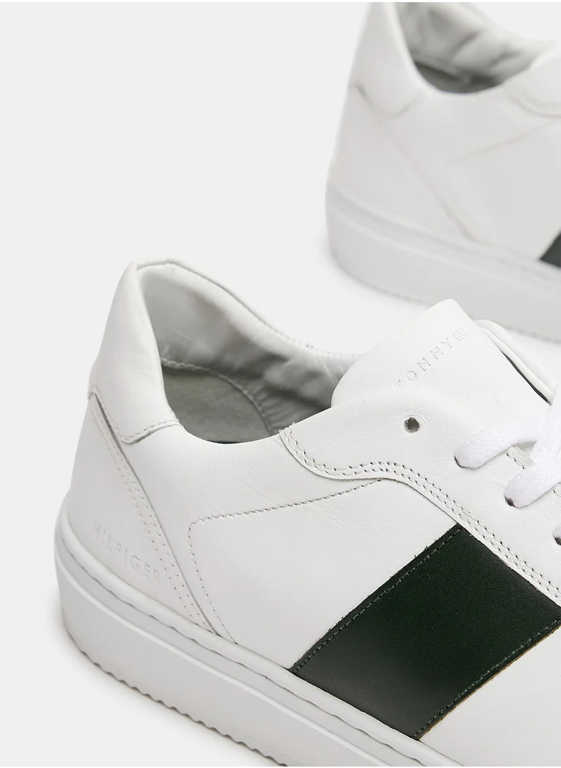 TOMMY HILFIGER Premium Colourblock Leather Sneakers
