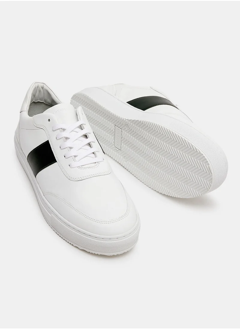 TOMMY HILFIGER Premium Colourblock Leather Sneakers