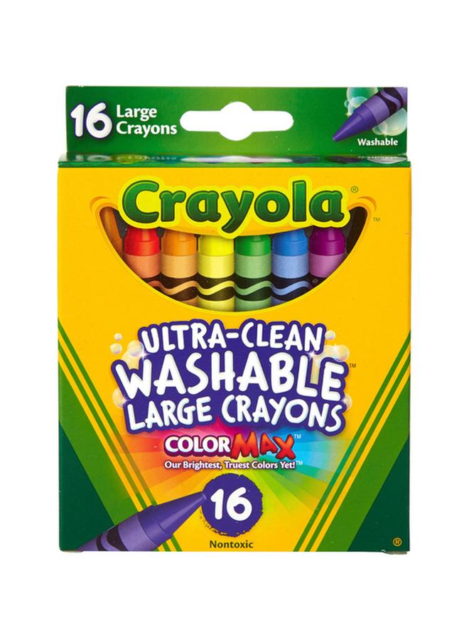 Crayola 16-Piece Ultra-Clean Washable Large Bright Crayon Set Multicolor CRA5232813014 - Image 3