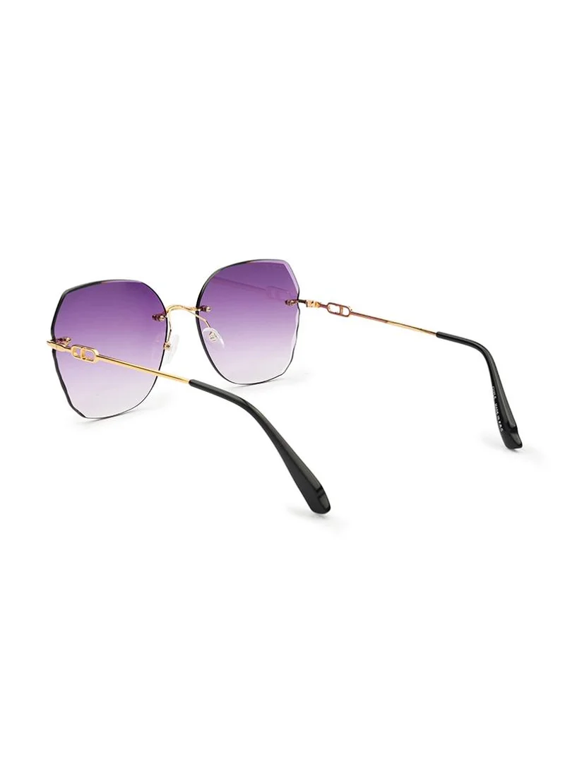 كيوبل Tinted aviator Sunglasses