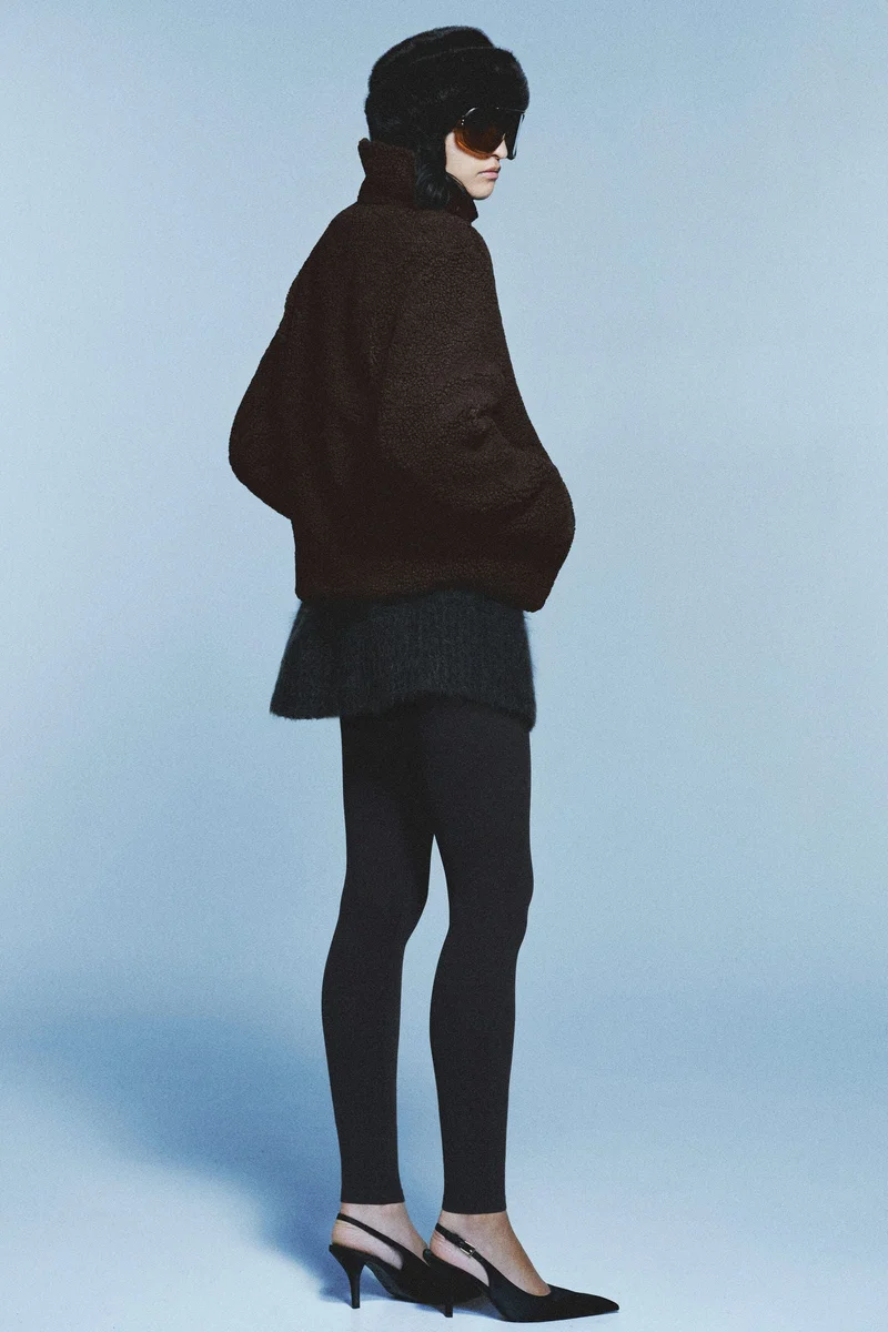 اتش اند ام جاكيت من نسيج تيدي