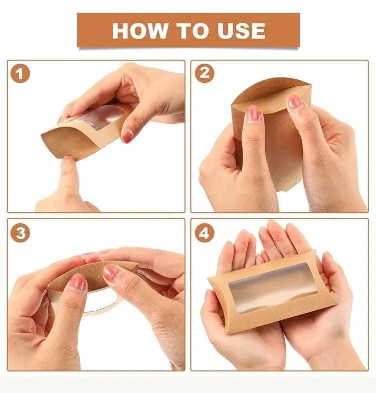 DEV 20 Pcs Brown Decorative Folding Paper Gift Boxes For Gifting Chocolates Dryfruits Items Fancy Decorative packaging In Marriage Pooja Function Packing For Valentine GiftingBrown 20 - Image 3