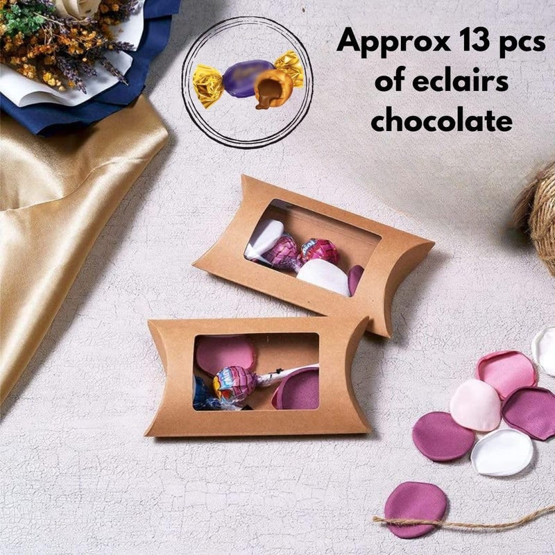 DEV 20 Pcs Brown Decorative Folding Paper Gift Boxes For Gifting Chocolates Dryfruits Items Fancy Decorative packaging In Marriage Pooja Function Packing For Valentine GiftingBrown 20 - Image 5