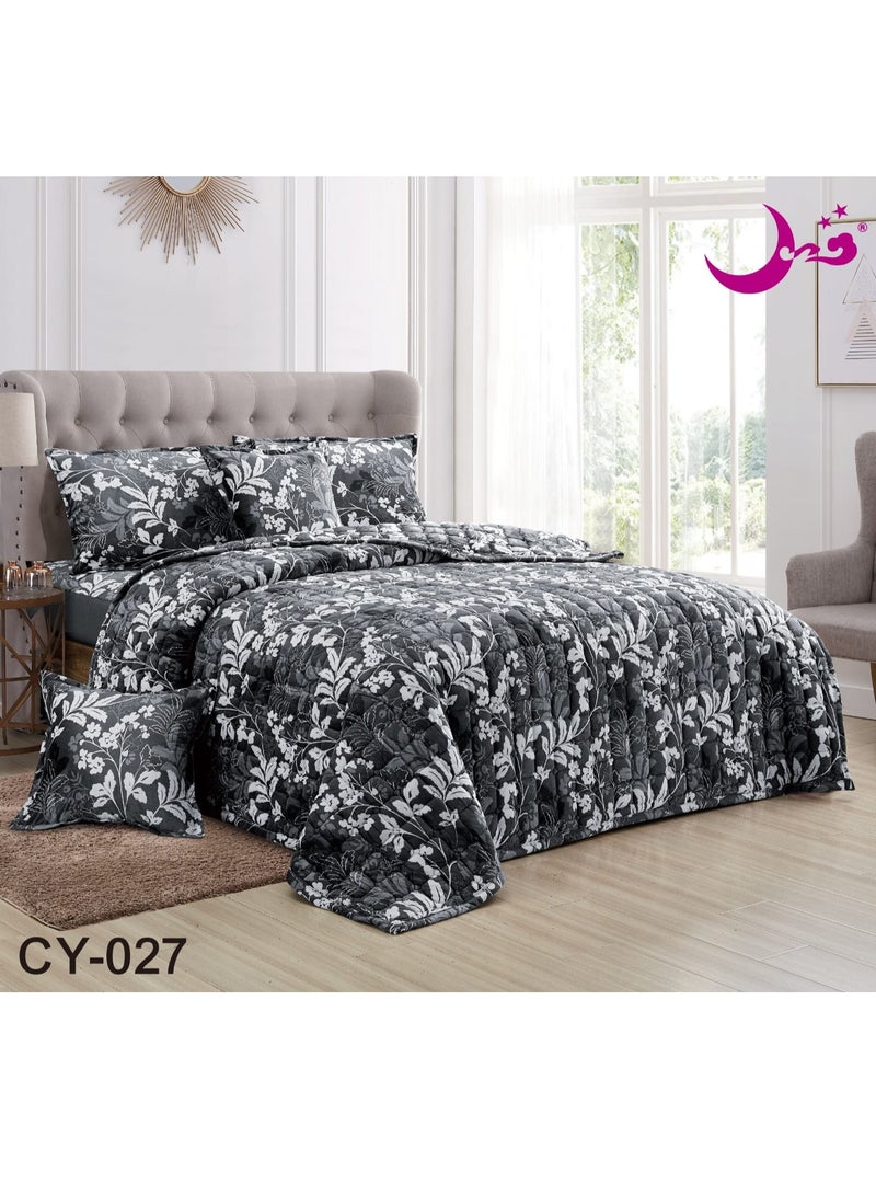 Double winter floral velvet compressed mattress