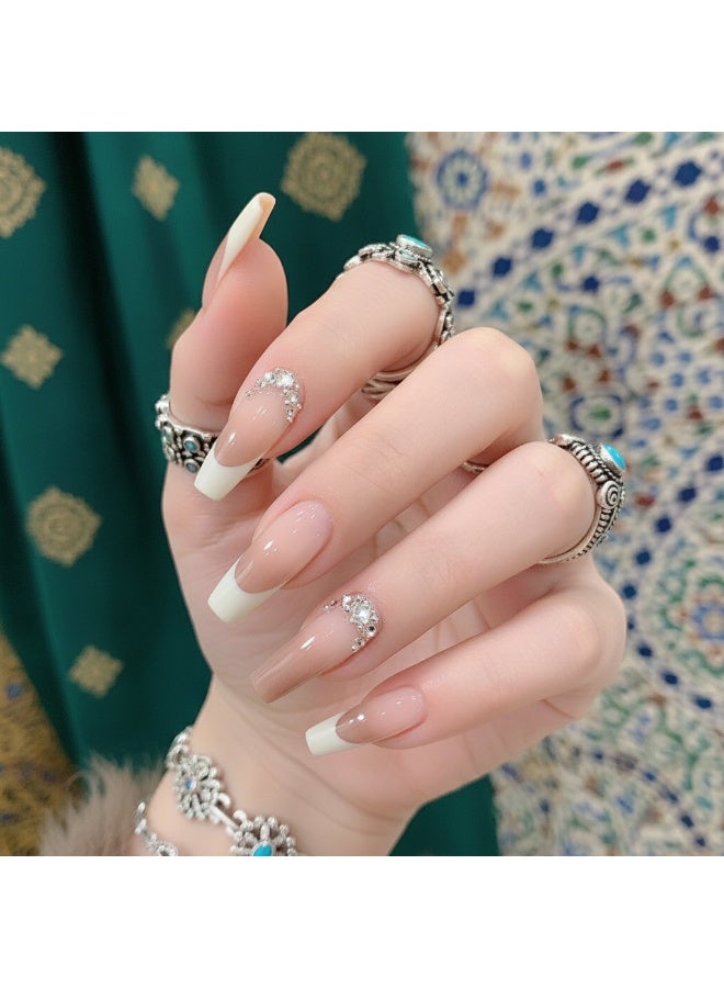 سنسيب قطعة قصيرة مربعة من الأظافر المضغوطة: أظافر صناعية من الأكريليك، أظافر صناعية لملاءمة سلسة - Image 1