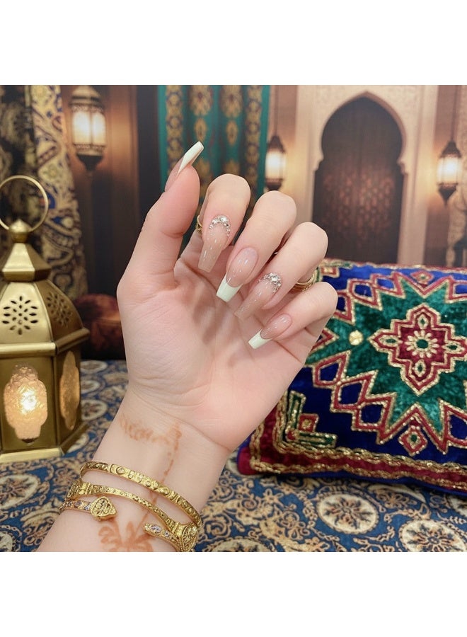 سنسيب قطعة قصيرة مربعة من الأظافر المضغوطة: أظافر صناعية من الأكريليك، أظافر صناعية لملاءمة سلسة - Image 3