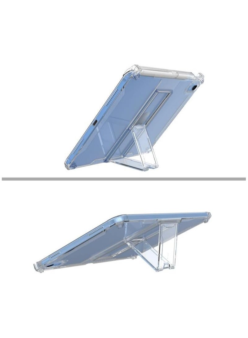عام جراب شفاف لجهاز iPad Mini 7 (2024)، جراب شفاف مضاد للسقوط والاصفرار للكمبيوتر اللوحي الذكي مع فتحة قلم وحامل متعدد العرض، جراب حماية ناعم متين من مادة TPU - Image 3