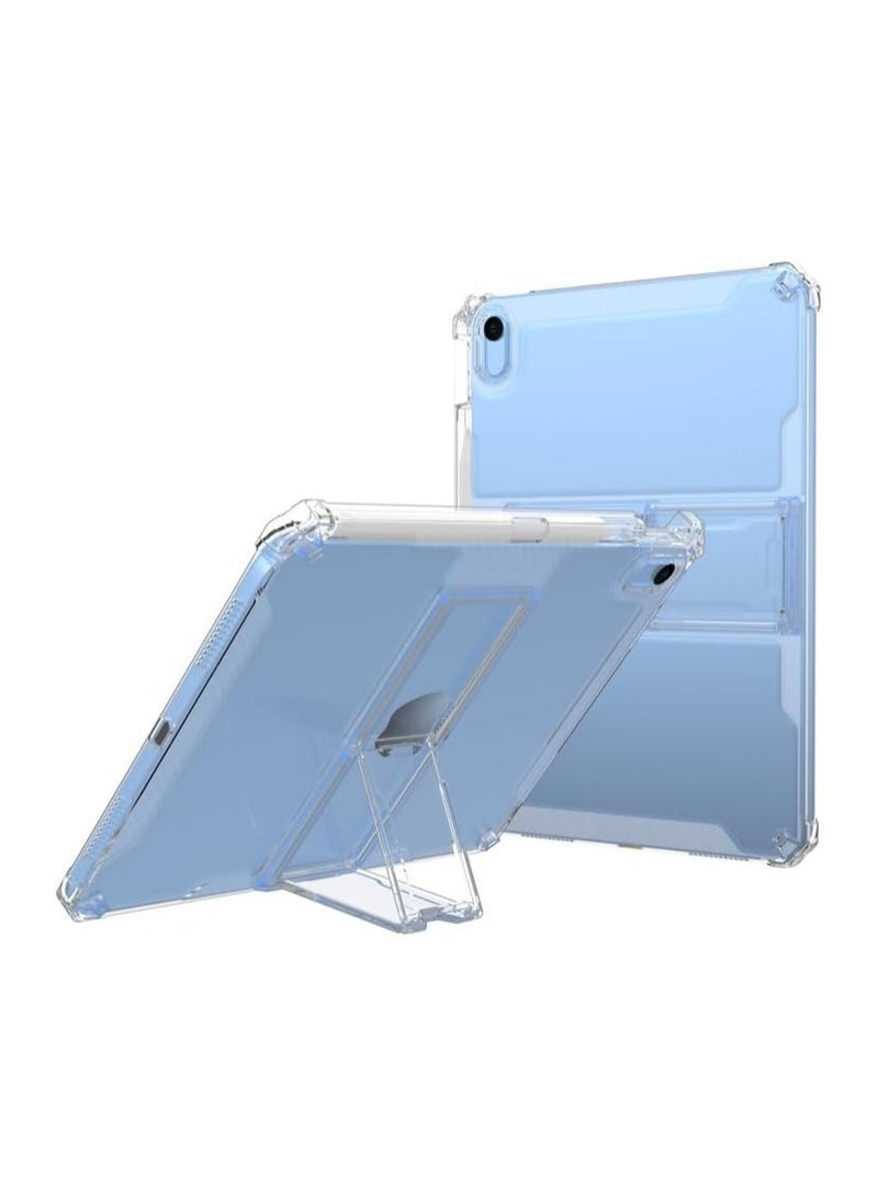 عام جراب شفاف لجهاز iPad Mini 7 (2024)، جراب شفاف مضاد للسقوط والاصفرار للكمبيوتر اللوحي الذكي مع فتحة قلم وحامل متعدد العرض، جراب حماية ناعم متين من مادة TPU - Image 2