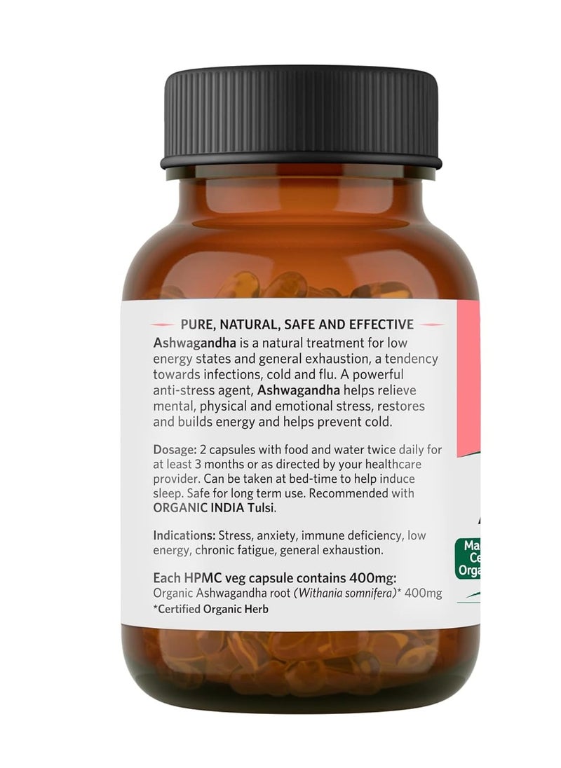 Organic India Ashwagandha Relieves Stress And Vitality Organic india  - Image 3