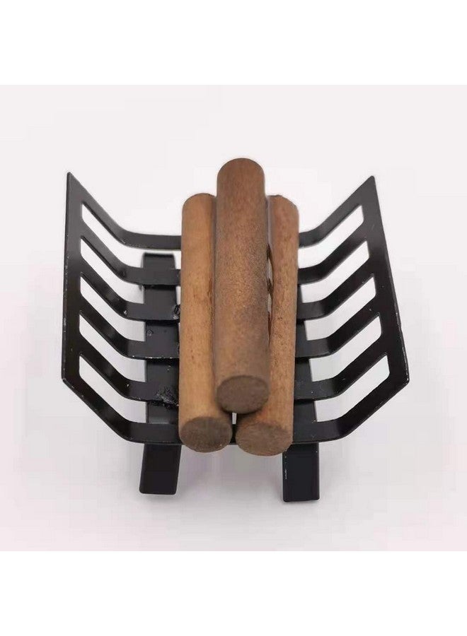 SXFSE 1:12 Dollhouse Miniature BBQ Grill Oven Model, Roasting Cart Firewood Rack Holder Dollhouse Cooking Tool Garden Decoration Kitchen Accessories Furniture Toy for Children Kids - Image 4